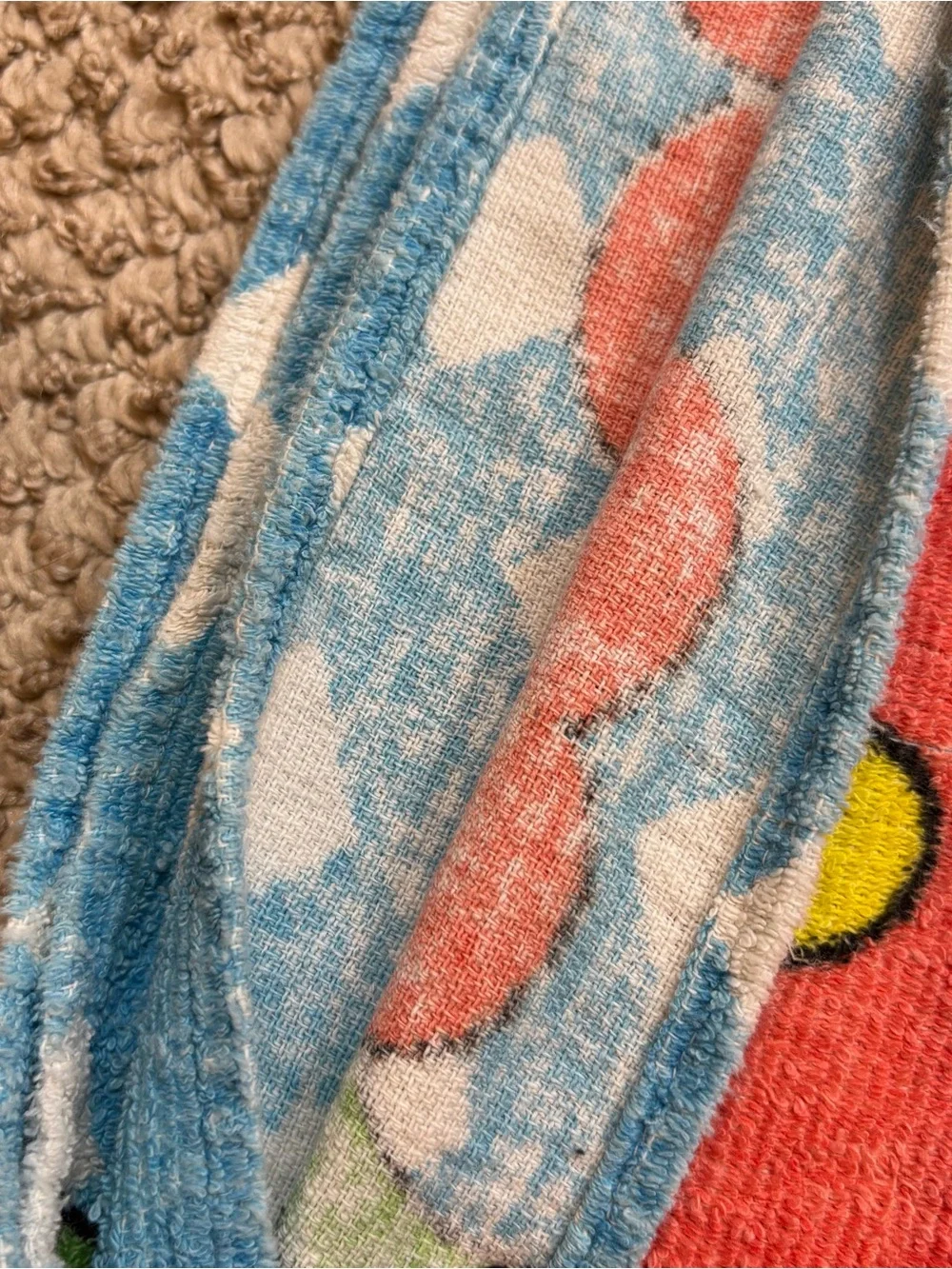 Rare Extra Large Vintage Beach Towel